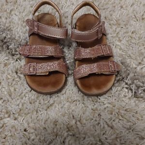 Stride Rite rose gold sandals